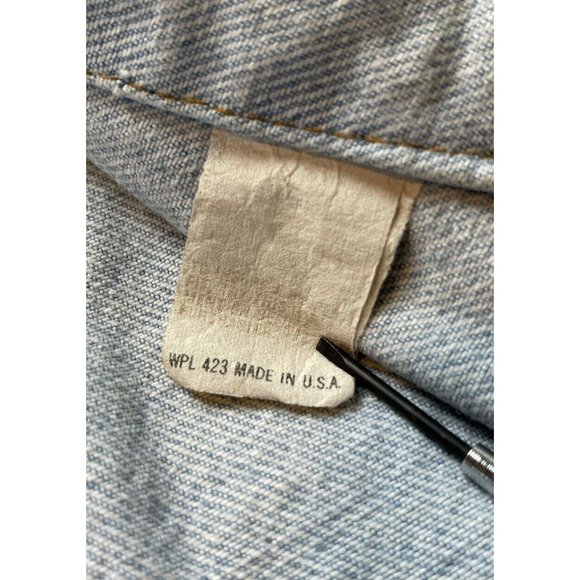 Vintage 80's Mens Small Levis Strauss Denim Jean Trucker Jacket WPL423 USA - Picture 5 of 10